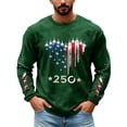 thumbnail image 2 of Men's 250 Anniversary Usa Shirt American Flag Graphic Long Sleeve Tee Fishing Cycling Outdoor Casual Sweatshirt, 2 of 4