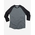 thumbnail image 3 of Fashion Raglan | RG3000 | Ash & Charcoal Heathers | 3XLarge, 3 of 4