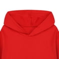 thumbnail image 5 of Girls Long Sleeve Loose Fit Pullover Hooded Sweatshirt Casual Fashion Soft Athletic Tops With Pocket,6-12 Months 12-24 Months 2t 3t 4t 5t 6t 7t 8t 9t Children Red 2-3 Years, 5 of 6
