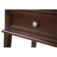 thumbnail image 7 of Maklaine Contemporary Engineered Wood 2 Drawer Nightstand in Cappuccino, 7 of 7