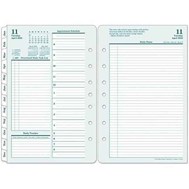 Franklincovey Classic Original Two Page Per Day RingBound Planner