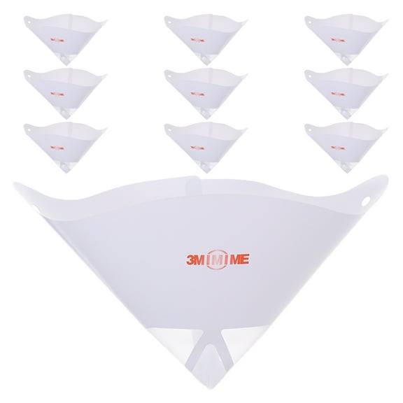 MRLESS 10pcs 300-Mesh Oil Paint Filter Paper Funnel Disposable Paper Strainers for Oil Paint Cone Shaped Funnel with Fine Mesh for Automotive and Painting Projects
