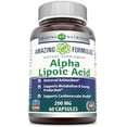 thumbnail image 2 of Amazing Formulas Alpha Lipoic Acid 200mg 60 Capsules Supplement | Non-GMO | Gluten Free | Made in USA, 2 of 5