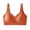 Orange, variant on Jelly Bras for Women Full Coverage Wire Free T-Shirt Bra Skin Friendly Breathable Light Support for Ladies M-3XL