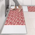thumbnail image 2 of Kitchen Rugs Sets Of 2,Red Christmas Patchwork Pattern Anti Fatigue Kitchen Mat Rugs Non Slip Washable,Decorative Kitchen Floor Mats for Kitchen,Sink,Laundry,17"X47", 2 of 5