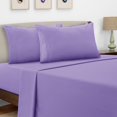 thumbnail image 1 of Lux Decor Juego De Sábanas Dobles – 4 Sábanas De Microfibra Cepillada De 16.0 In De Profundidad – Fundas De Almohada Bordadas Y Lisas – Sábanas De Lujo De Hotel Tamaño Doble – Sábanas Suaves (Lavanda), 1 of 1
