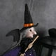 thumbnail image 3 of Figura de bruja colgante de Halloween, tela suave para decoración de casa encantada (púrpura), 3 of 8