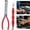Red, variant on Electrical Disconnect Pliers 37960, Electrical Connector Separator 13120, Automotive Fuel Line Terminal Removal Tool, Spark Plug & Push Tab Style Connector Pliers, Car Electrical Tool Kit (Red)