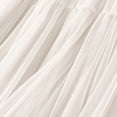 thumbnail image 5 of Women's High Waisted Maxi Tiered Skirt Ruffle Trim Layered Mesh Tulle A-Line Flowy Long Skirt Elegant Fairy Boho Style Skirt Party Evening Special Occasion Apparel, 5 of 6