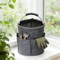 thumbnail image 1 of Lunxisen 2 Pcs Portable Storage Basket Drawstring Folding Organizer Multi Functional Tool Bag for Camping Gardening Home, 1 of 8