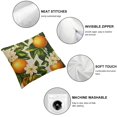 thumbnail image 4 of BCIIG Oranges Leaves Flowers Pillow Covers Home Furnishing 1PC 12x12in, 4 of 5