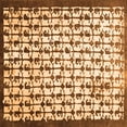 thumbnail image 1 of Ahgly Company Indoor Square Abstract Orange Contemporary Area Rugs, 7' Square, 1 of 1