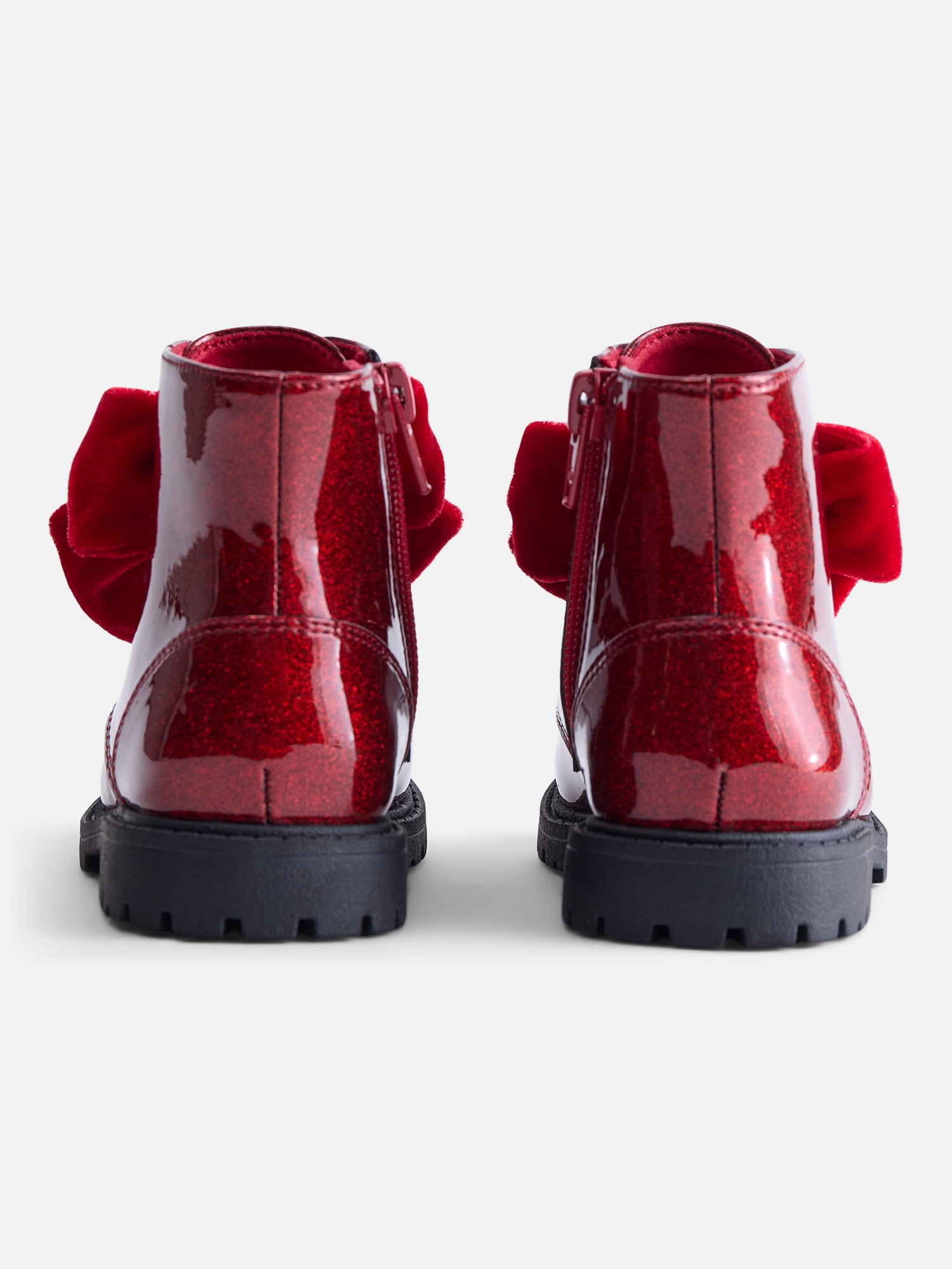 Wonder Nation Baby and Toddler Girls Bow Combat Boots