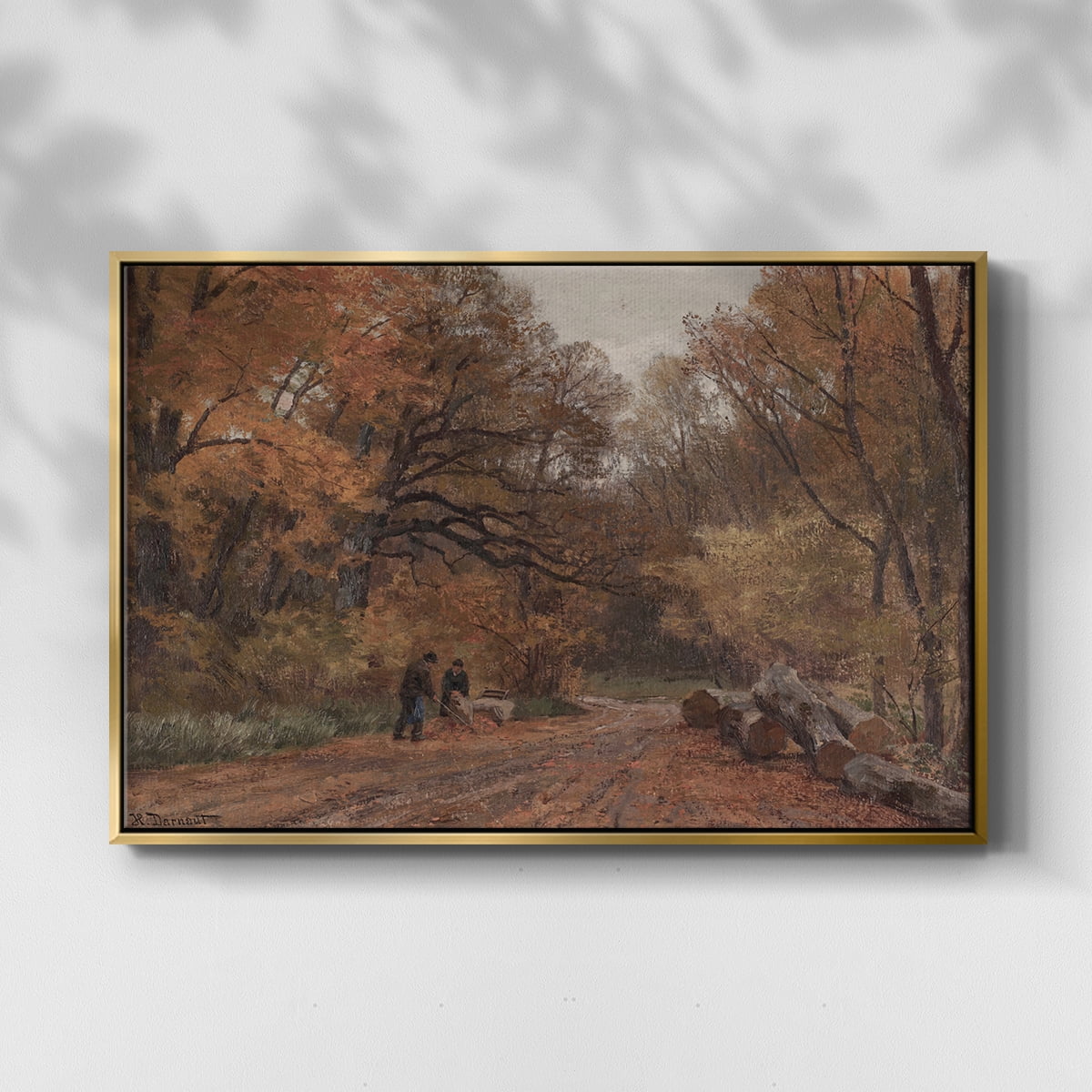 Vintage Landscape-CCCX By Wexford Home Framed in Gold Wood Gallery Wrapped Canvas 17 in. x 25 in.