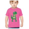 thumbnail image 1 of Tstars Boys Unisex Valentine's Day Shirts for Kids Love Valentine's Day Dinosaur t-shirts I Love You This Much T Rex Gift Idea for Boy Toddler Kids T Shirt, 1 of 1