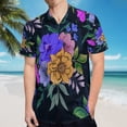 thumbnail image 5 of High Quality Hawaiian Shirts for Men Short Sleeve Aloha Beach Shirt Floral Summer Casual Button Down Shirts Blouses EBOZTJ, 5 of 7
