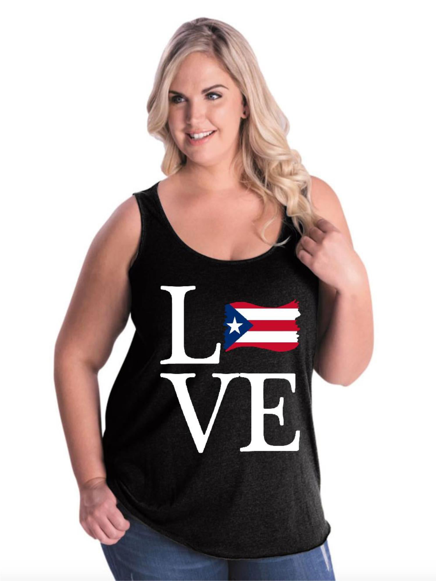 Normal Is Boring Love Puerto Rico Flag Women S Curvy Plus Size
