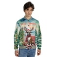 thumbnail image 4 of Merry Christmas Santa Reindeer Antlers Boxer Sleigh Xmas Winter Holiday All Over Print 3D Baseball Jacket Boxers Dog Lover Gifts Idea Bomber Jacket Softball - 00023, 4 of 6