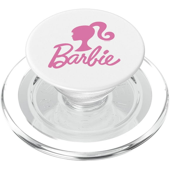 PopSockets MagSafe PopGrip para iPhone con el logotipo rosa de Barbie
