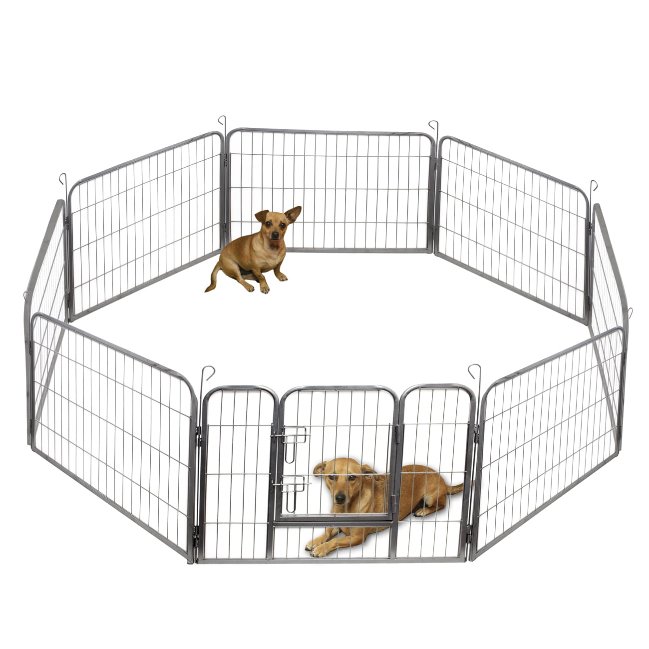 Midwest 8 Panel Dog Exercise Pen, Black 