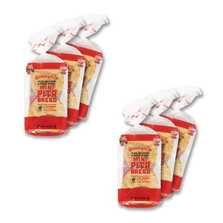 Joseph’s Low Net Carb Flax Mini Pita Bread 6 Pack 48 Count Joseph’s Low Net Carb Flax Mini Pita Bread 6 Pack 48 Count