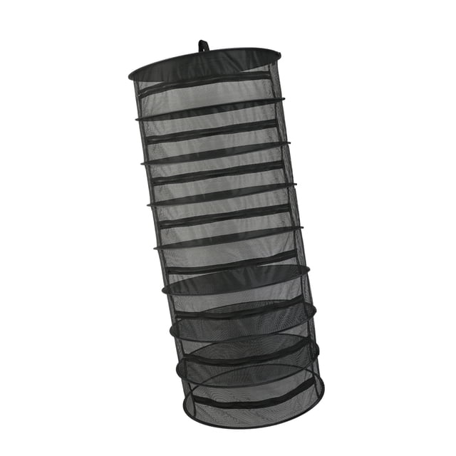 Red de secado Irfora Cesta colgante 4 capas con cremallera Plegable Estante seco Secador de hierbas Red Secadora Bolsa Malla Para Hierbas Flores Brotes Plantas Irfora Red de secado