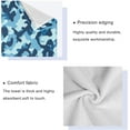 thumbnail image 3 of Coolnut 3 PCS Towel Fashion Blue Camo Camouflage Cotton Bath Towel Set (1 Bath Towel, 1 Hand Towel, 1 Washcloth) for Bathroom, Super Soft and Quick Dry Towels, 3 of 6