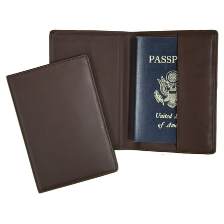 Royce Leather Genuine Leather Passport Holder and Travel Document Organizer