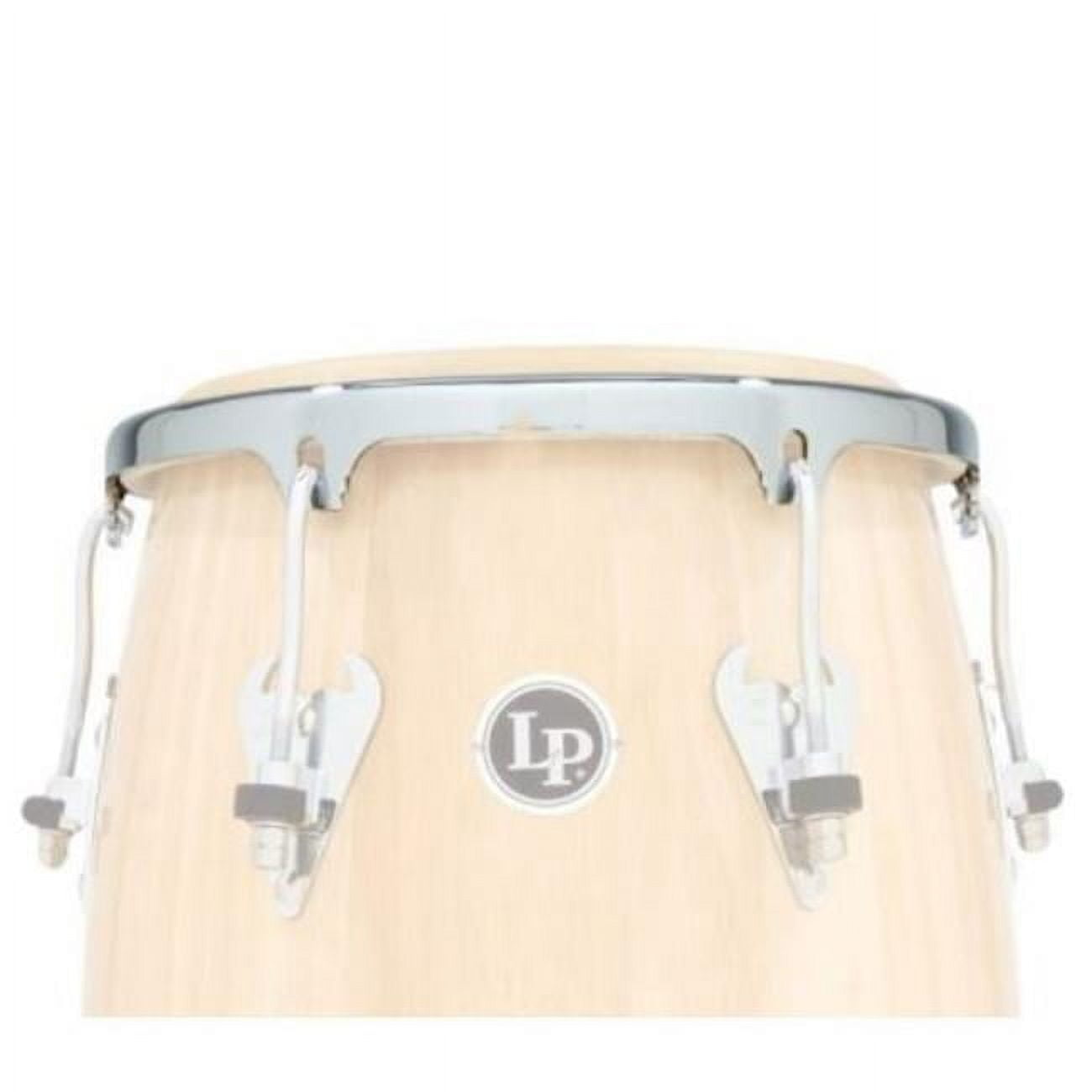 LP Junior Wood Congas with Chrome Hardware and Stand Natural
