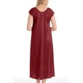 thumbnail image 5 of EZI Nightgowns for Women - Soft & Breathable Satin Night Gowns for Adult Women - Medium to Plus Size Womens Sleep Shirts - Long Mid-Length Nightgown, 5 of 9