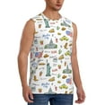 thumbnail image 2 of Balery America Landmarks Men's Sleeveless Muscle Shirts Workout Tank Top, Moisture Wicking, Odor Protection-Medium, 2 of 8