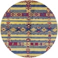 thumbnail image 1 of Ahgly Company Machine Washable Indoor Round Industrial Modern Purple Haze Purple Area Rugs, 3' Round, 1 of 7