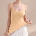 thumbnail image 4 of IUYRTFE Women's Sleeveless Round Neck Tank Top Stretch Fitted Basic Camisole for Layering and Daily Wear, 4 of 7
