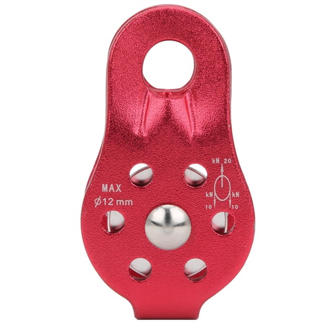 Equipo de escalada de rescate de polea de Montañismo al aire libre de aleación de aluminio UniversalRojo YUNYI BRAND Deportes