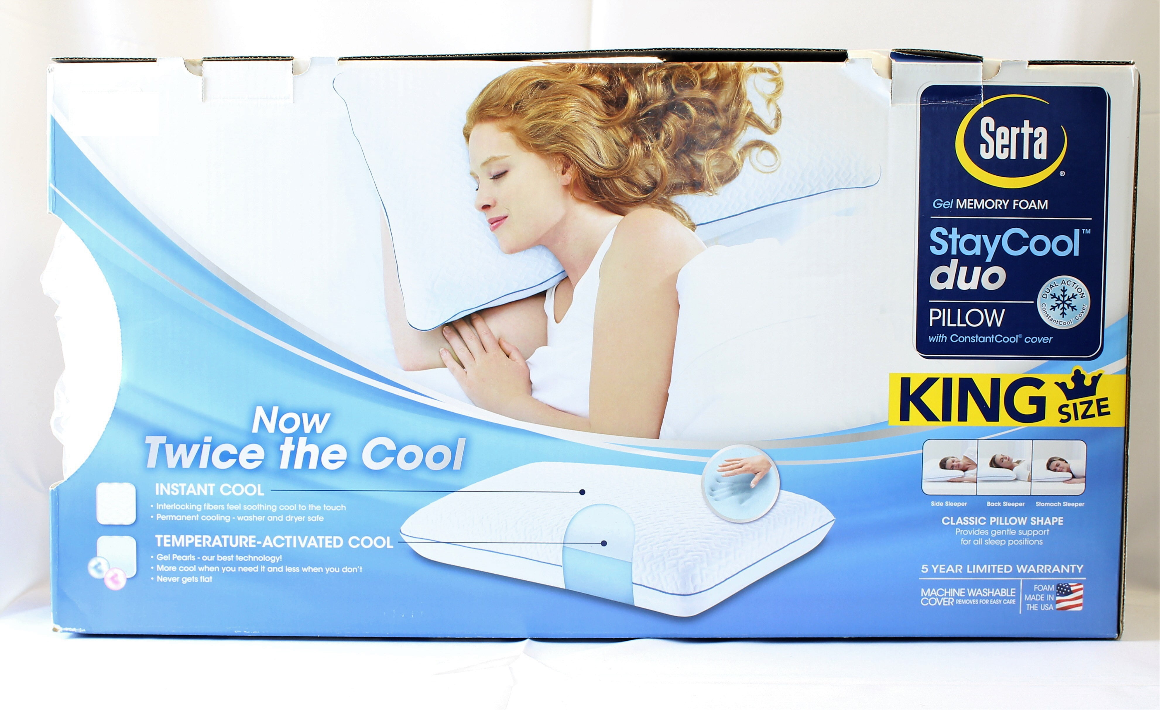 serta stay cool duo pillow king size