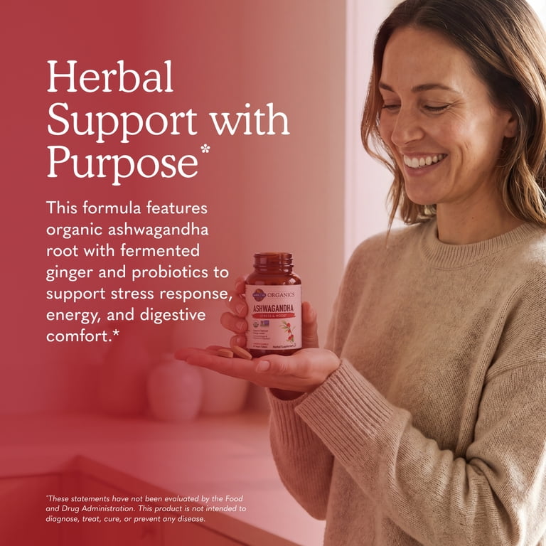 Garden of Life Organics Ashwagandha, 60 Vegan Capsules photo 3