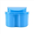 thumbnail image 1 of Estuche de Dentadura , Copa con Colador, Caja BañO Almacenamiento Dientes Falsos Cesta Soporte Contenedor Neto para Viajes, 1 of 5