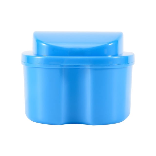 Estuche de Dentadura , Copa con Colador, Caja BañO Almacenamiento Dientes Falsos Cesta Soporte Contenedor Neto para Viajes