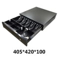 thumbnail image 2 of Cash Register Tray Money Coin Counter Case Insert Tray Portable Classify Organizer Box Six Clips, 2 of 6