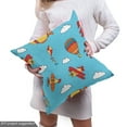 thumbnail image 4 of Ambesonne Airplane Fabric by the Yard Upholstery, Air Transportation Kites, 3 Yards, Multicolor, 4 of 4