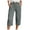 Gray, variant on GEWSEY Striped Linen 3/4 Length Pants Women Linen Capri Pants Lightweight Spring Summer Pants for Women 2025 Ladies Pinstripe Pants (Pink, S)