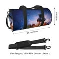 thumbnail image 4 of Gaeub Lantern On Snow With Christmas Lightweight Travel Cylinder Bag Gym Tote Bag Sports Training Duffle Bag with Pockets and Straps, 4 of 8