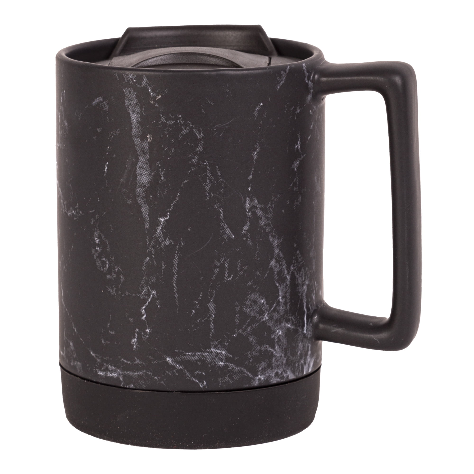 Black Marble Stainless Steel Travel Mug
