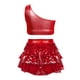 thumbnail image 3 of Conjunto de dos piezas de falda y top informal de verano para niña, de poliéster, con colores sólidos, 3 of 5