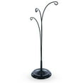thumbnail image 4 of 3-Arm Botanical Style Black Painted Metal Ornament Display Stand 12 Inches (Poland), 4 of 4