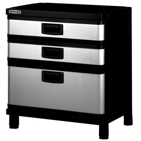 stanley garage workshop base cabinet with 3 drawers