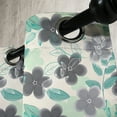 thumbnail image 3 of Ambesonne Floral Grommet Curtain, Abstract Nostalgic Retro, 50" x 72", Charcoal Grey Mint Green, 3 of 6