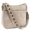 thumbnail image 1 of Bandoleras BOSTANTEN Trendy de piel vegana Hobo gris claro, 1 of 7