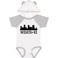 thumbnail image 3 of Inktastic Wichita Kansas City Skyline Boys or Girls Baby Bodysuit, 3 of 5