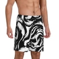 thumbnail image 2 of Sikiie Leopard And Zebra 2 Mens Pajama Shorts, Lightweight Lounge Pant with Pockets Soft Sleep Pj Shorts for MenXX-Large, 2 of 6